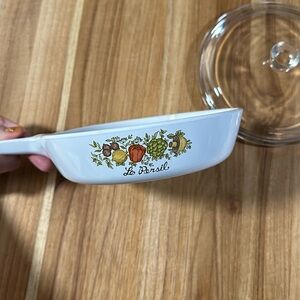 Vintage Corning Ware Spice of Life Le Persil p-83-b Saucepan w/ handle & lid.